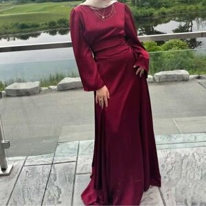 Elegant Red Evening Gown